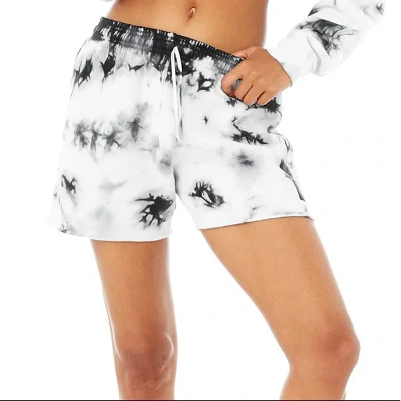 ALO Yoga Shorts Alo Tie Dye Shorts Sweatshirt And Bag Poshmark